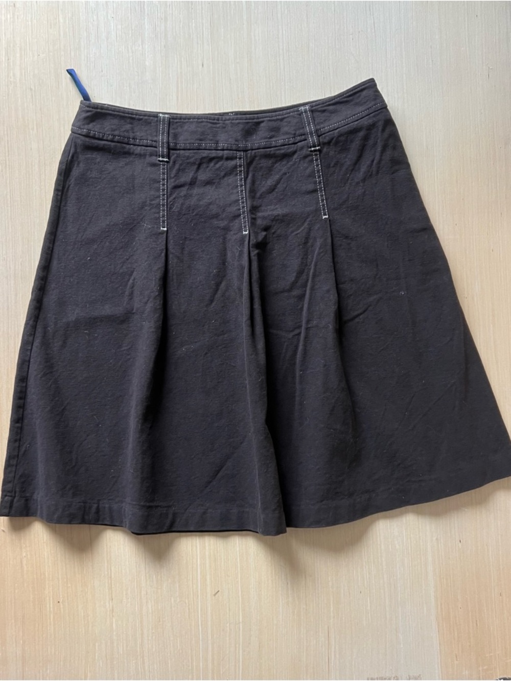 Boden Brown A-Line Pleated Skirt